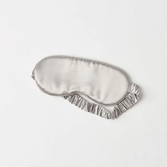 Silk Eye Mask - Silver - Image 2