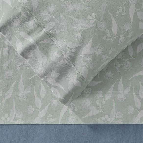Pemberton Flannelette Sheet Set - Sage - Image 2