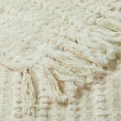 Cowley Chenille Throw - Cream