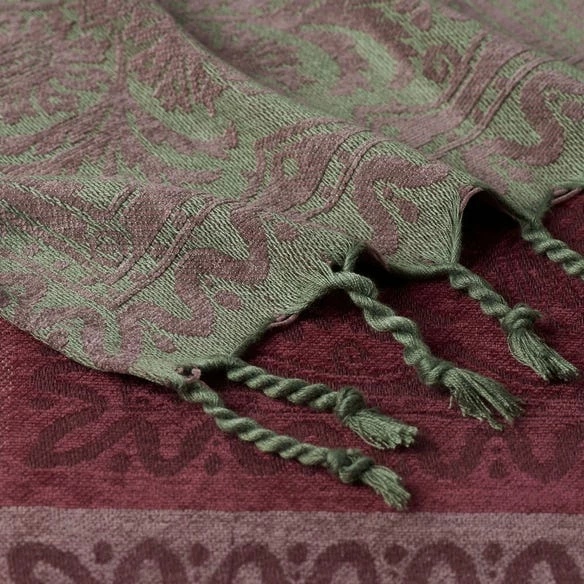 Maple Throw - Burgundy - Image 4