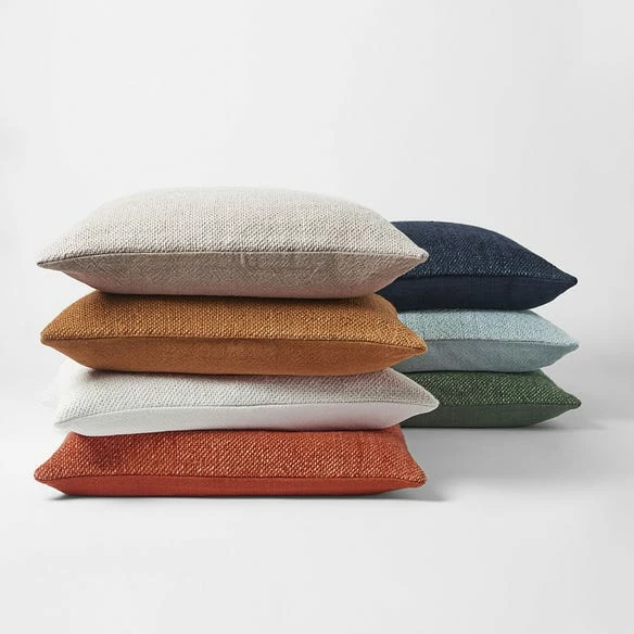 Flinders Linen Cushion - Smoke Blue