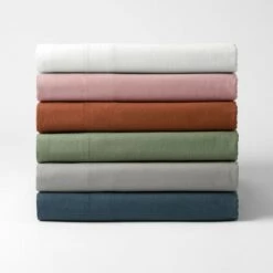 Olsen Linen/Cotton Sheet Set - White