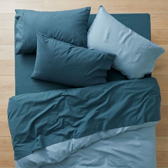 Flannelette Sheet Set - Slate Blue - Image 2