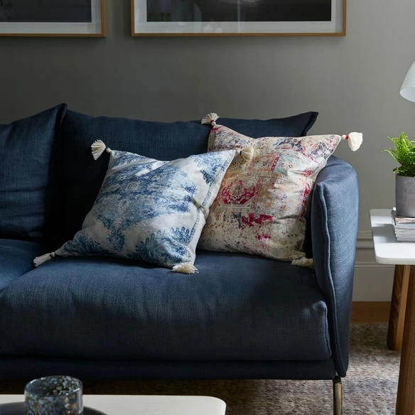 Piper Tassel Cushion - Ivory/Red - Image 4