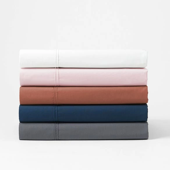 Pure 250 TC Egyptian Cotton Sheet Set - Indigo - Image 2