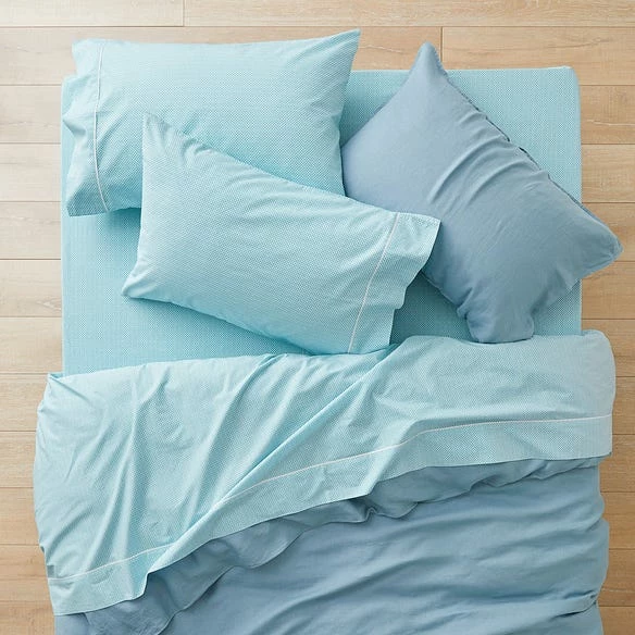 Sasha 250 TC Cotton Sheet Set - Teal - Image 2