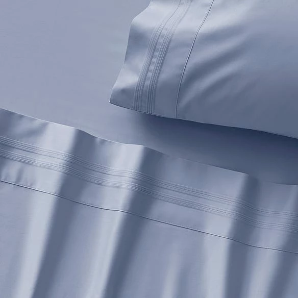 Caton 500 TC Bamboo/ Cotton Sheet Set - Chambray - Image 3