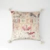 Piper Tassel Cushion - Ivory/Red